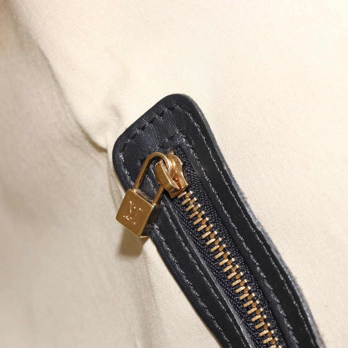 LOUIS VUITTON Monogram Mini Alma Haut Hand Bag Blue M92202 LV Auth YKZ1590A