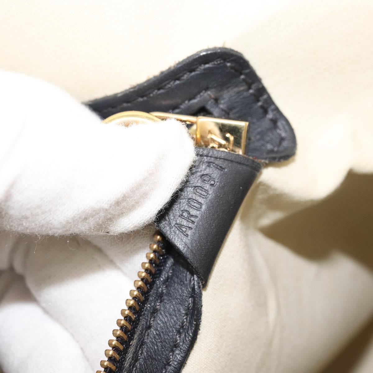 LOUIS VUITTON Monogram Mini Alma Haut Hand Bag Blue M92202 LV Auth YKZ1590A