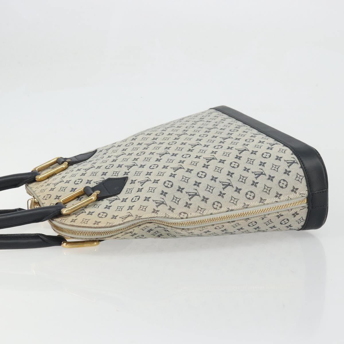 LOUIS VUITTON Monogram Mini Alma Haut Hand Bag Blue M92202 LV Auth YKZ1590A