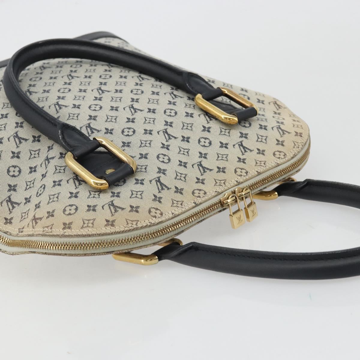 LOUIS VUITTON Monogram Mini Alma Haut Hand Bag Blue M92202 LV Auth YKZ1590A