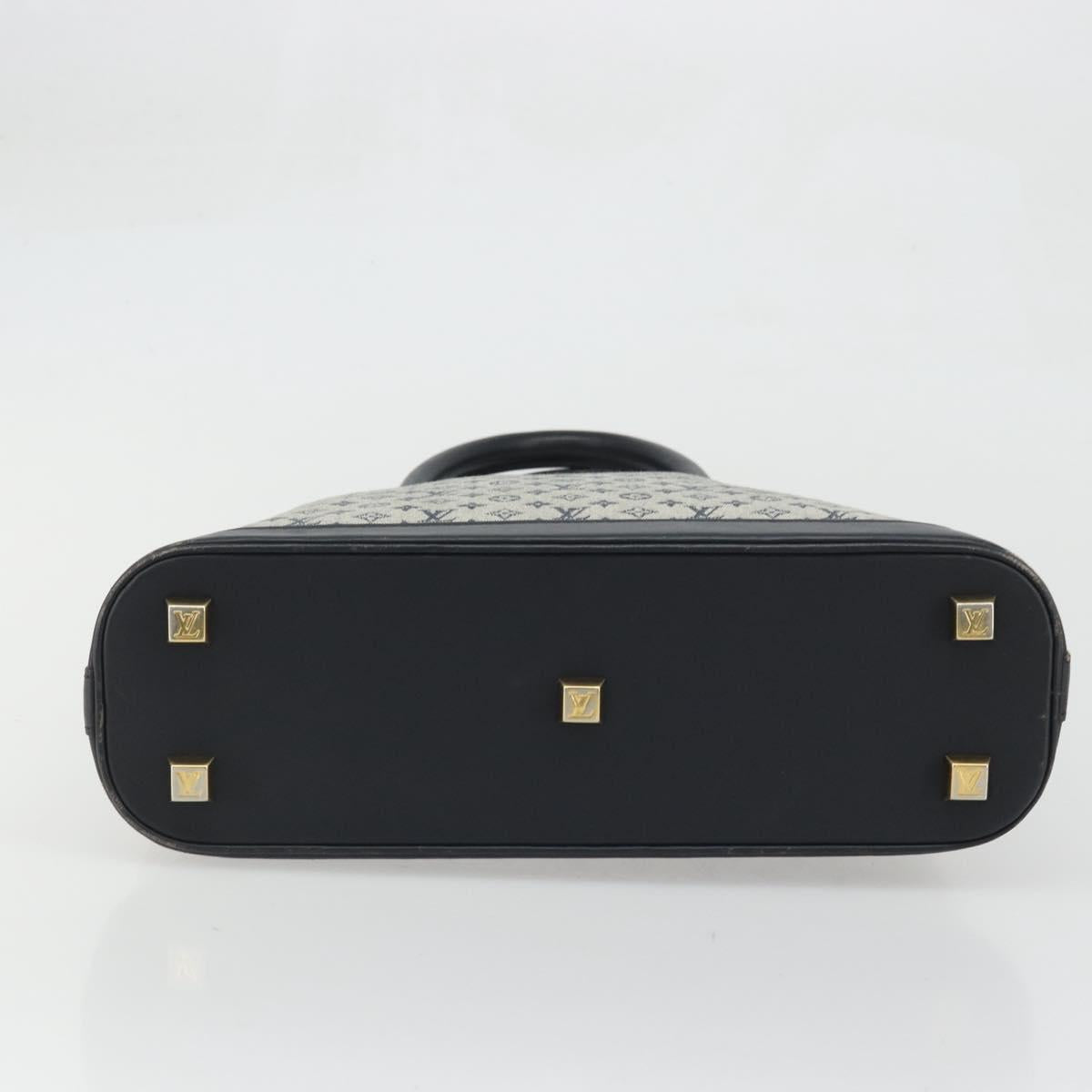 LOUIS VUITTON Monogram Mini Alma Haut Hand Bag Blue M92202 LV Auth YKZ1590A