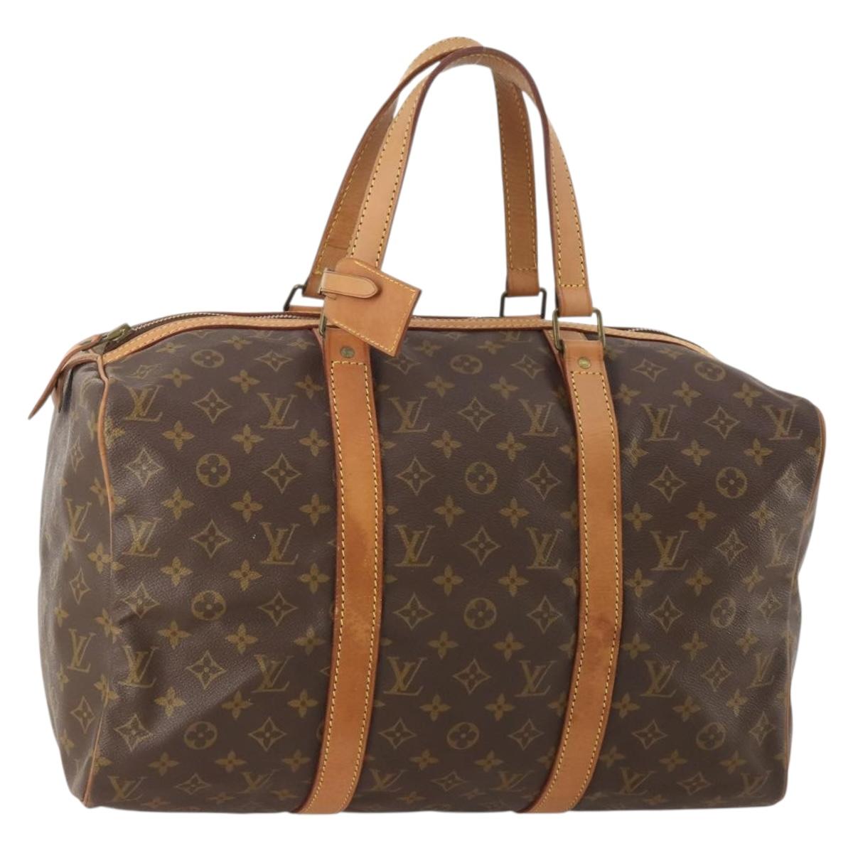 LOUIS VUITTON Monogram Sac Souple 45 Boston Bag M41624 LV Auth YKZ1605