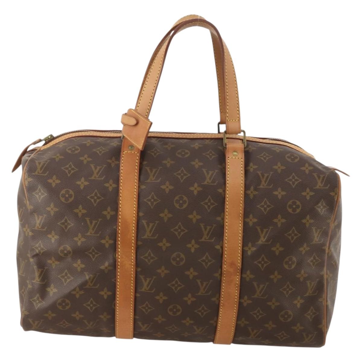 LOUIS VUITTON Monogram Sac Souple 45 Boston Bag M41624 LV Auth YKZ1605