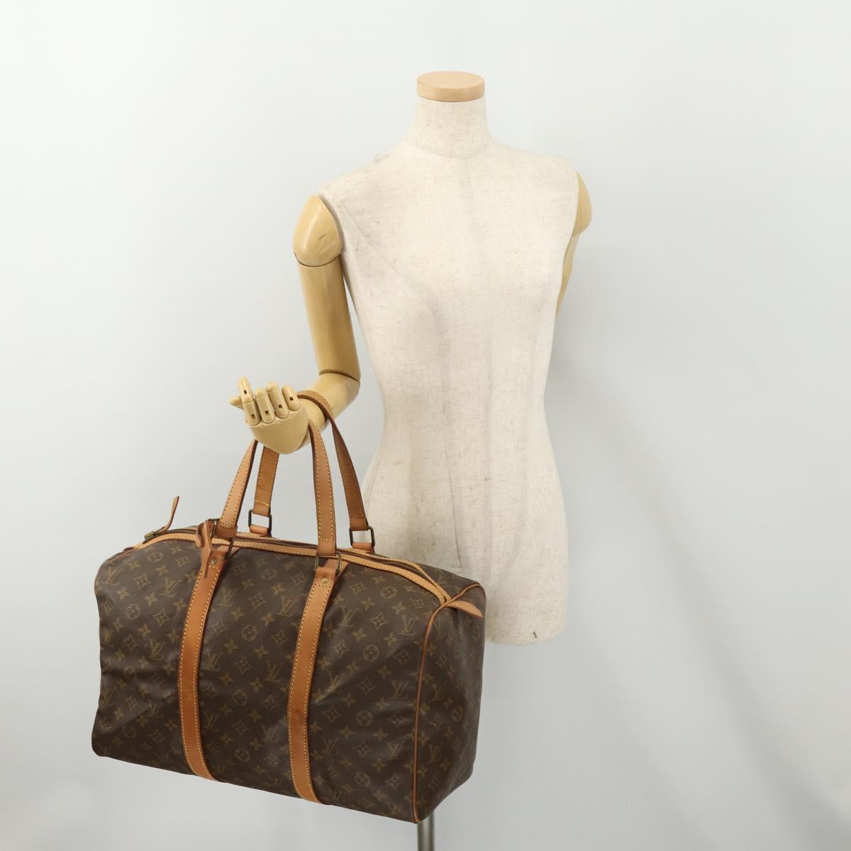 LOUIS VUITTON Monogram Sac Souple 45 Boston Bag M41624 LV Auth YKZ1605