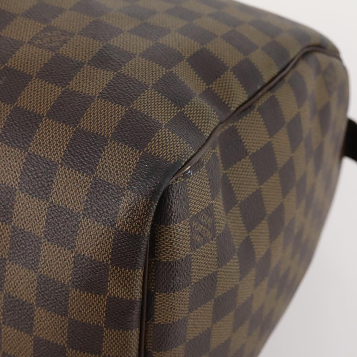 LOUIS VUITTON Damier Ebene Keepall 50 Boston Bag N41427 LV Auth YKZ1606A