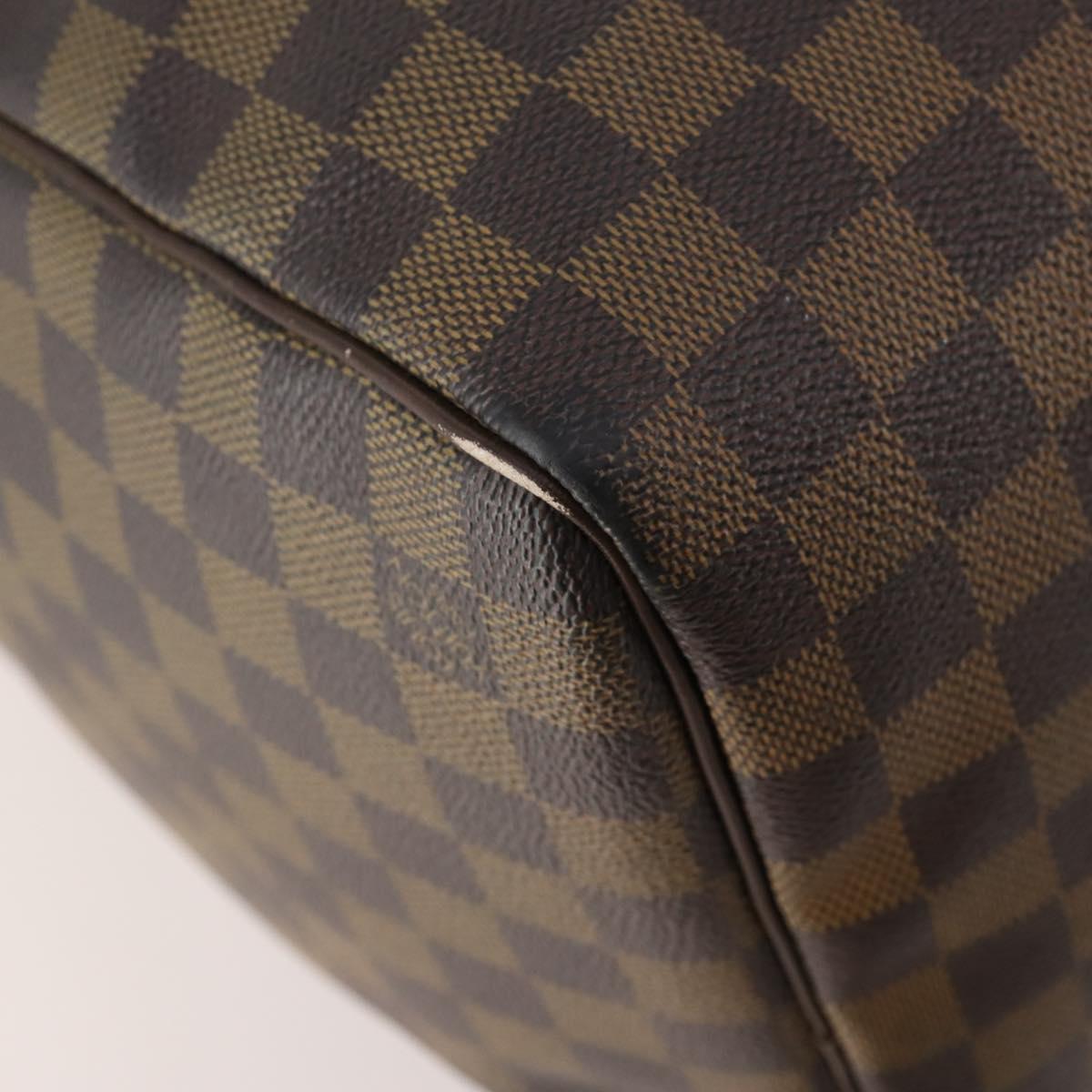 LOUIS VUITTON Damier Ebene Keepall 50 Boston Bag N41427 LV Auth YKZ1606A