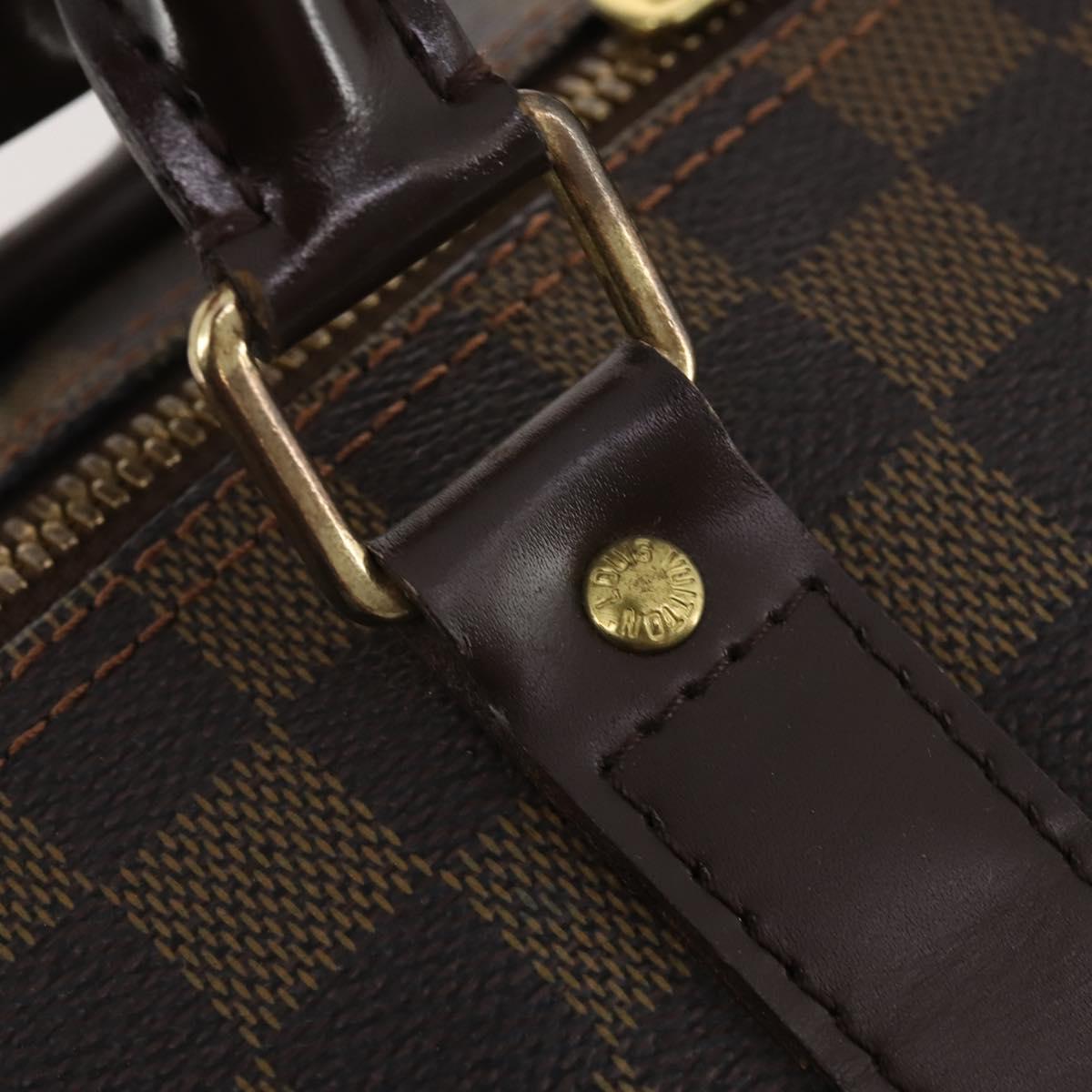 LOUIS VUITTON Damier Ebene Keepall 50 Boston Bag N41427 LV Auth YKZ1606A