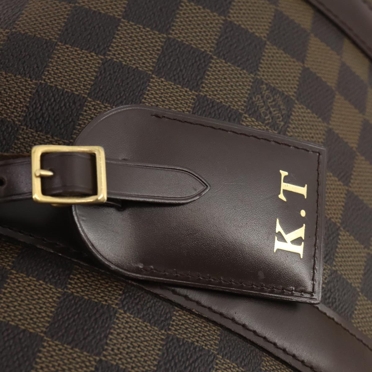 LOUIS VUITTON Damier Ebene Keepall 50 Boston Bag N41427 LV Auth YKZ1606A