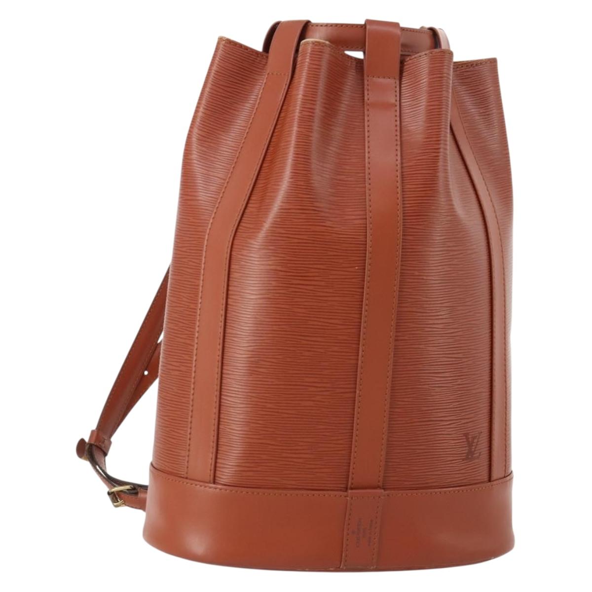 LOUIS VUITTON Epi Randonnee PM Shoulder Bag Brown M52353 LV Auth YKZ1637