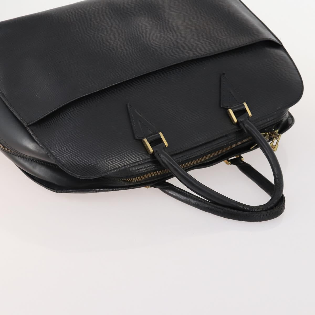 LOUIS VUITTON Epi Hand Bag 2 Set Black Lilac LV Auth YKZ1638