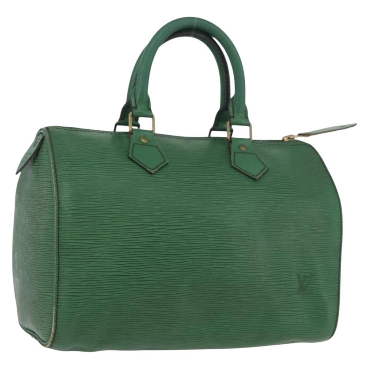 LOUIS VUITTON Epi Speedy 25 Hand Bag Borneo Green M43014 LV Auth YKZ164