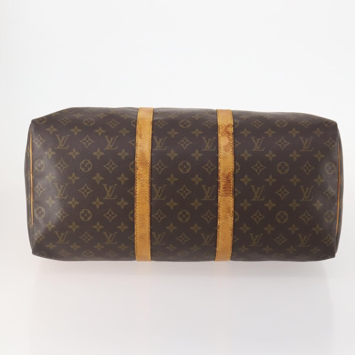 LOUIS VUITTON Monogram Keepall 50 Boston Bag M41426 LV Auth YKZ170