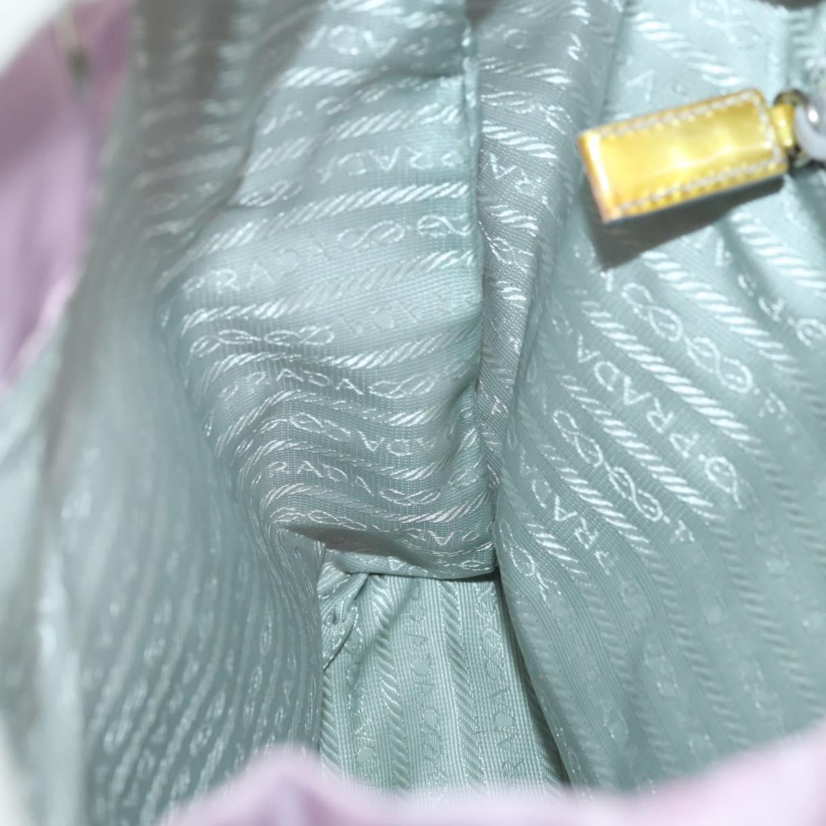 PRADA Backpack Nylon Pink Silver Auth YKZ194