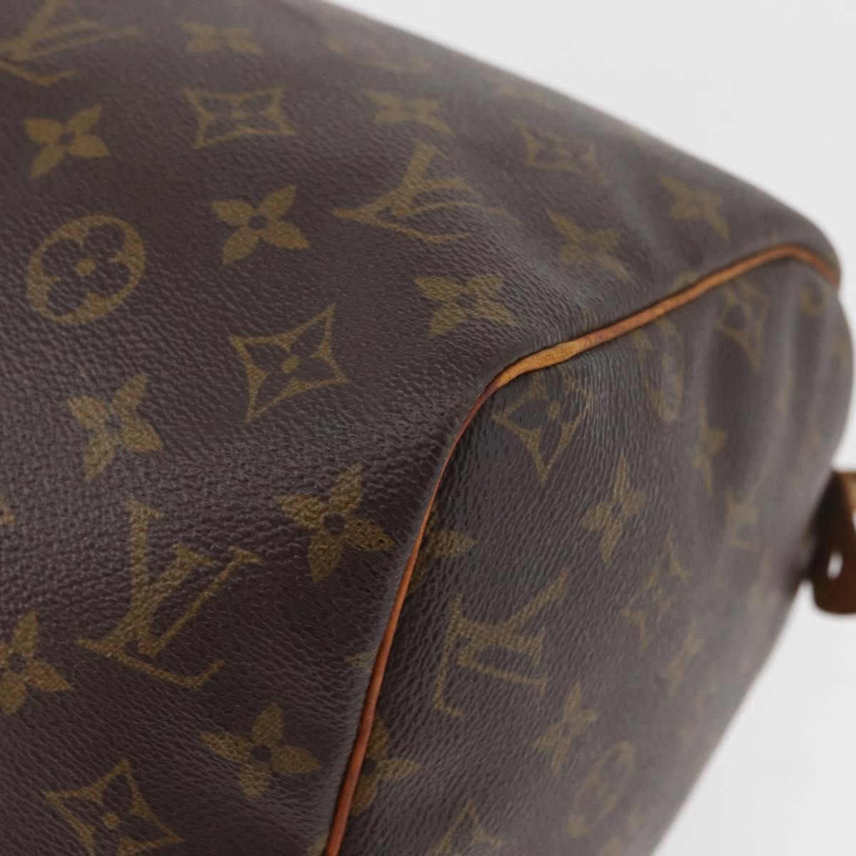 LOUIS VUITTON Monogram Speedy 30 Hand Bag M41526 LV Auth YKZ218