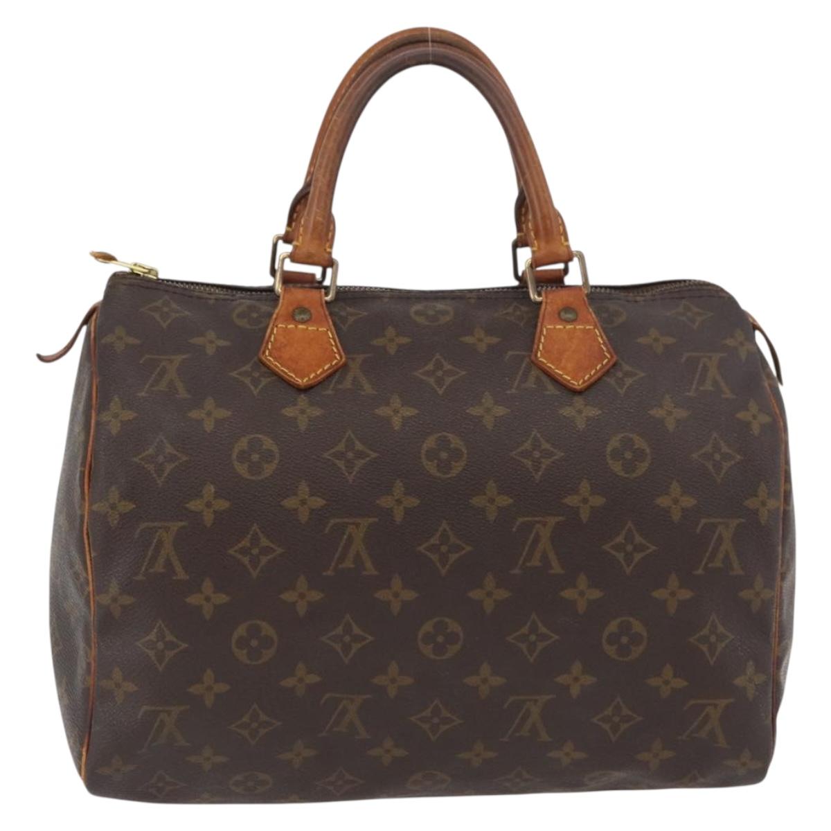 LOUIS VUITTON Monogram Speedy 30 Hand Bag M41526 LV Auth YKZ218