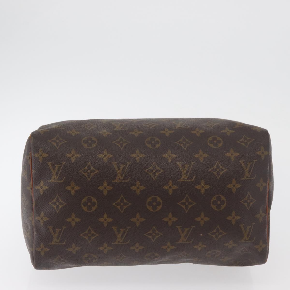 LOUIS VUITTON Monogram Speedy 30 Hand Bag M41526 LV Auth YKZ218