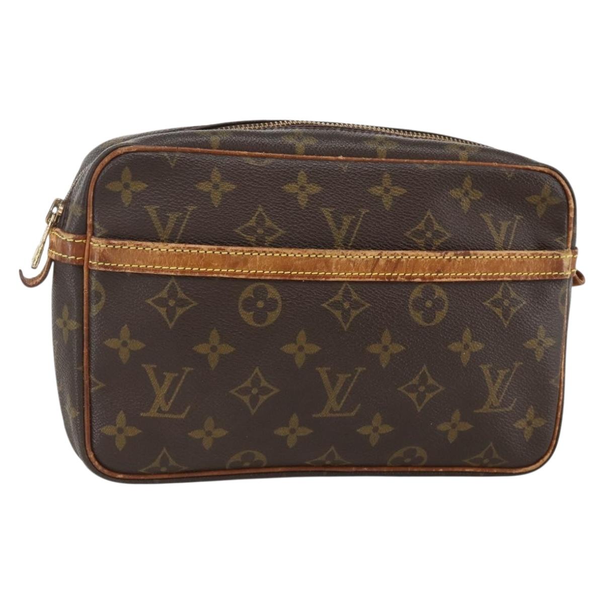 LOUIS VUITTON Monogram Compiegne 23 Clutch Bag M51847 LV Auth YKZ220