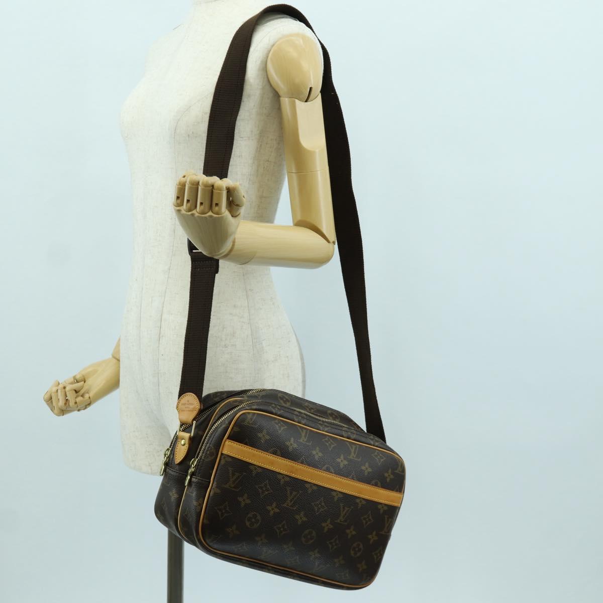 LOUIS VUITTON Monogram Reporter PM Shoulder Bag M45254 LV Auth YKZ223V