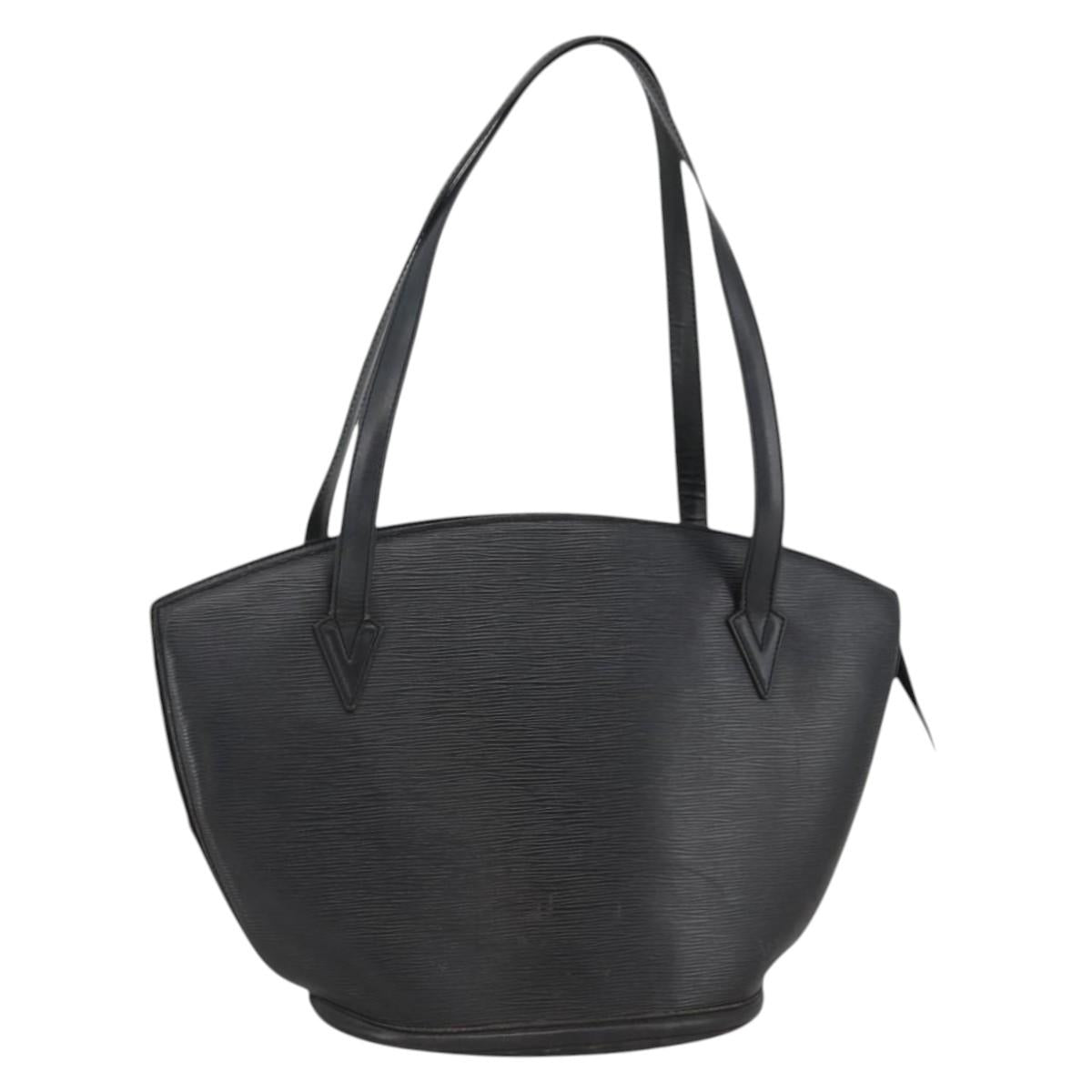 LOUIS VUITTON Epi Saint Jacques Shopping Shoulder Bag Black M52272 Auth YKZ240