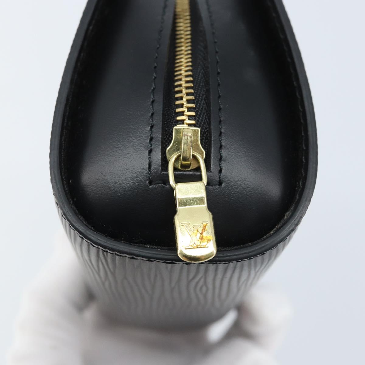 LOUIS VUITTON Epi Dauphine PM Pouch Black M48442 LV Auth YKZ246