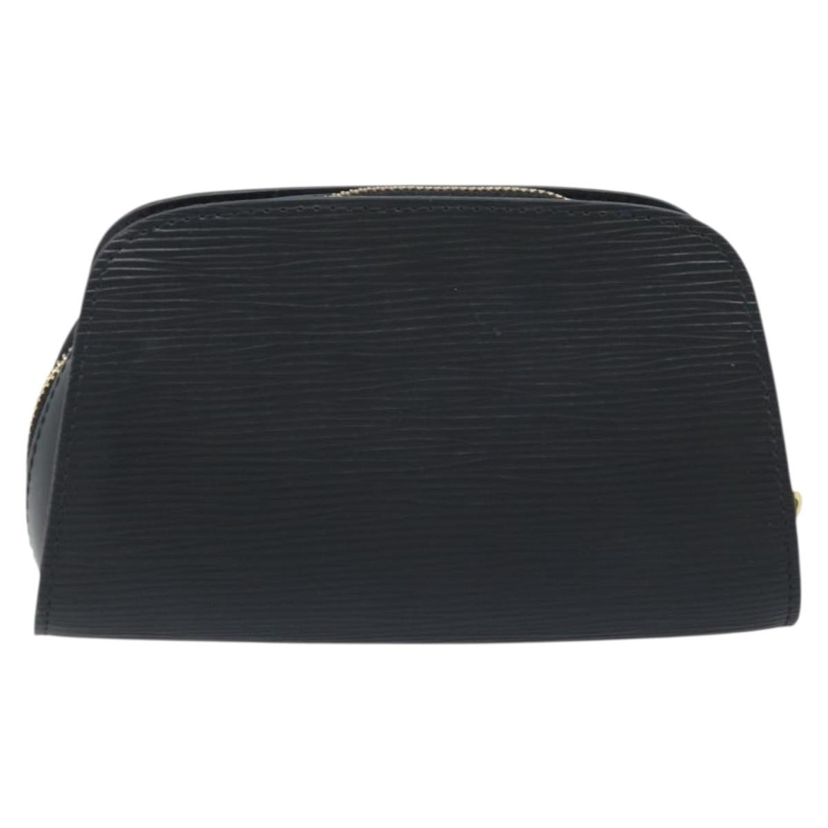 LOUIS VUITTON Epi Dauphine PM Pouch Black M48442 LV Auth YKZ246