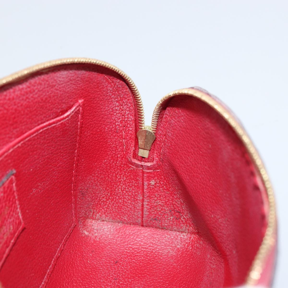 LOUIS VUITTON Monogram Empreinte Pochette PM Pouch Red M69414 Auth YKZ248A