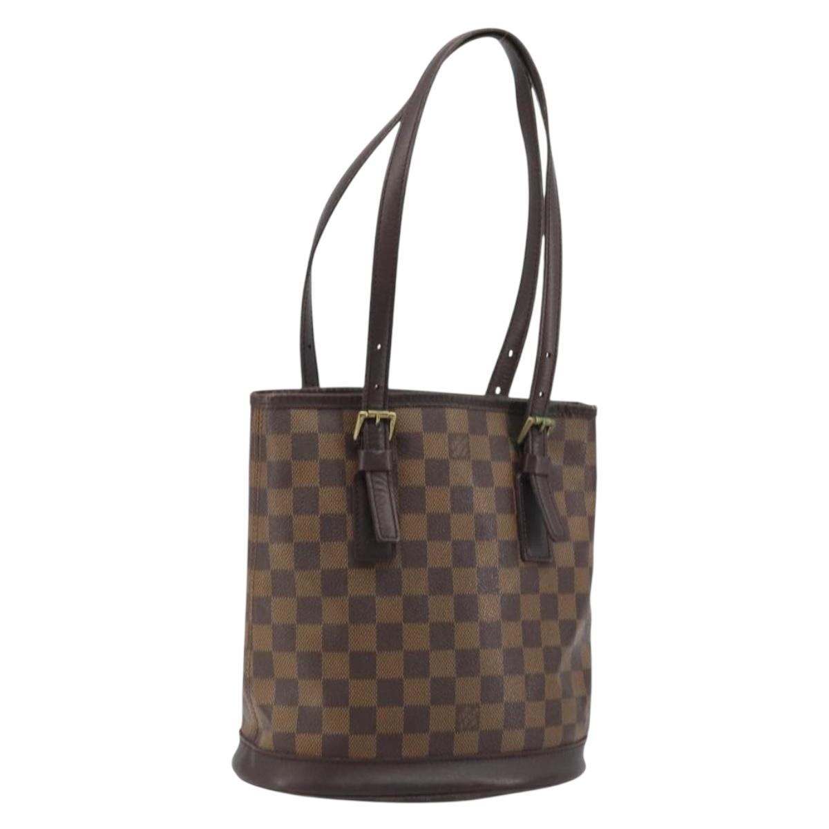 LOUIS VUITTON Damier Ebene Marais Shoulder Bag N42240 LV Auth YKZ255