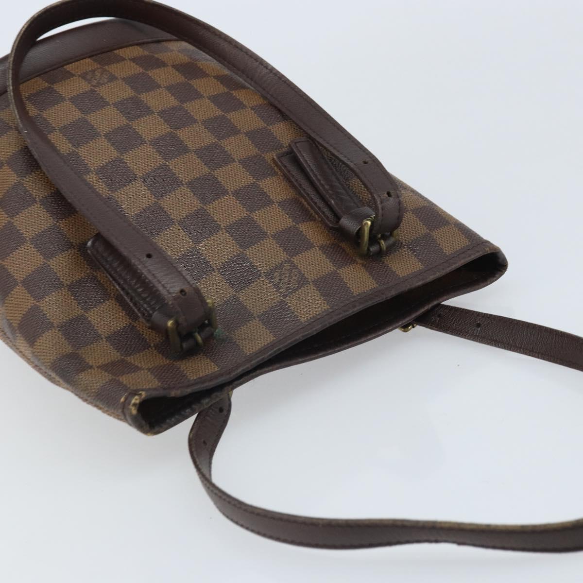 LOUIS VUITTON Damier Ebene Marais Shoulder Bag N42240 LV Auth YKZ255