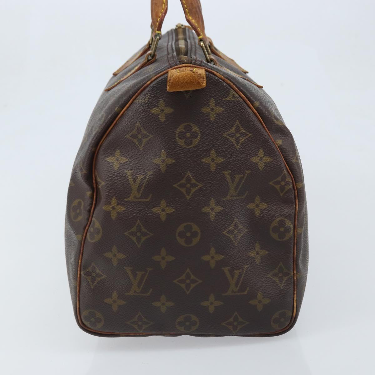 LOUIS VUITTON Monogram Speedy 35 Hand Bag M41524 LV Auth YKZ282
