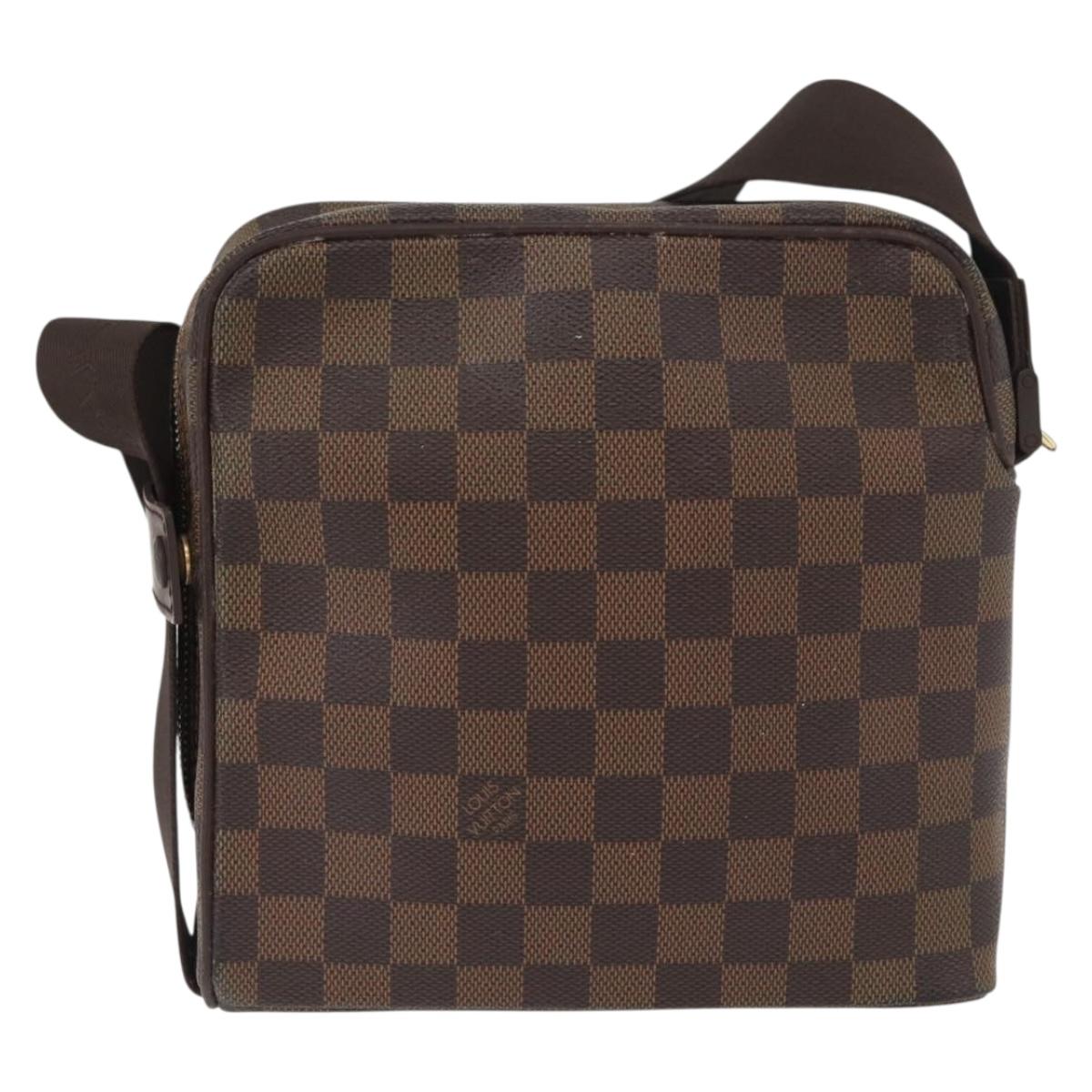 LOUIS VUITTON Damier Ebene Olaf PM Shoulder Bag N41442 LV Auth YKZ285A