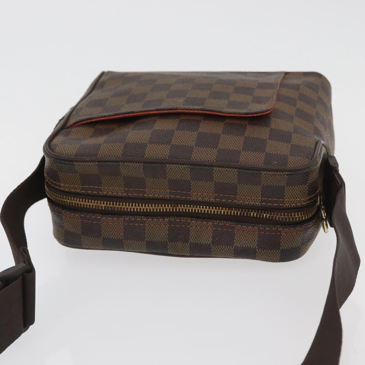 LOUIS VUITTON Damier Ebene Olaf PM Shoulder Bag N41442 LV Auth YKZ285A