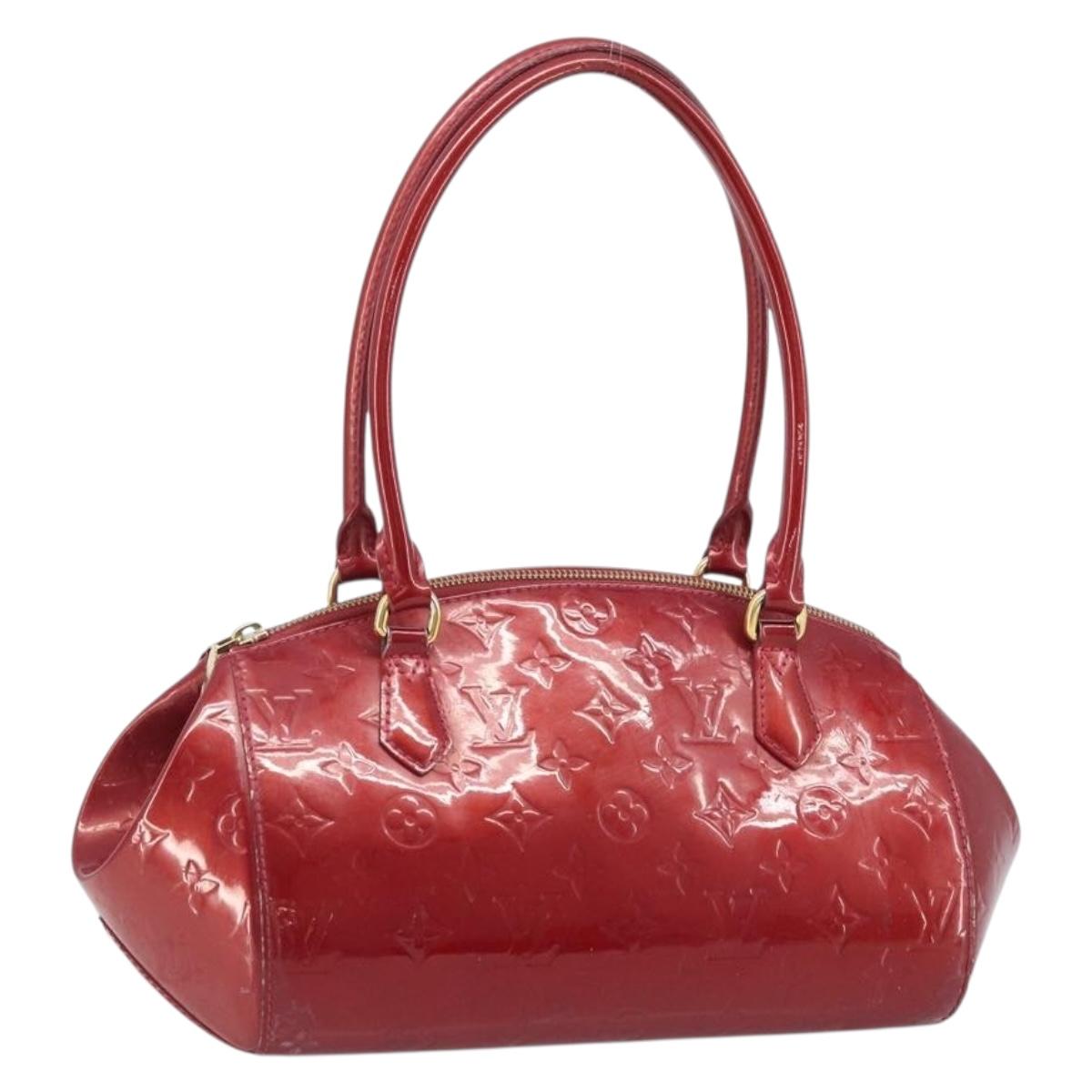 LOUIS VUITTON Monogram Vernis Sherwood PM Bag Pomme D'amour M91494 Auth YKZ290