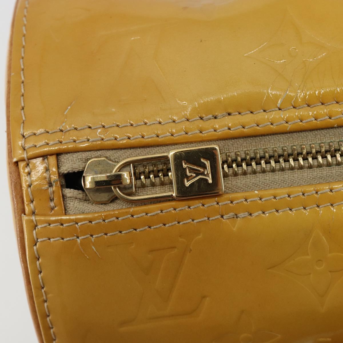 LOUIS VUITTON Monogram Vernis Bedford Hand Bag Beige M91006 LV Auth YKZ292