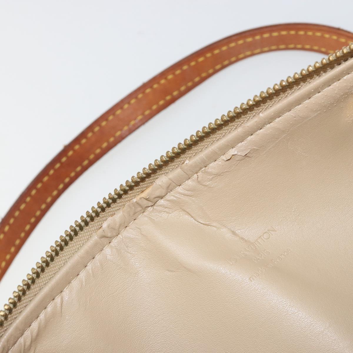 LOUIS VUITTON Monogram Vernis Bedford Hand Bag Beige M91006 LV Auth YKZ292