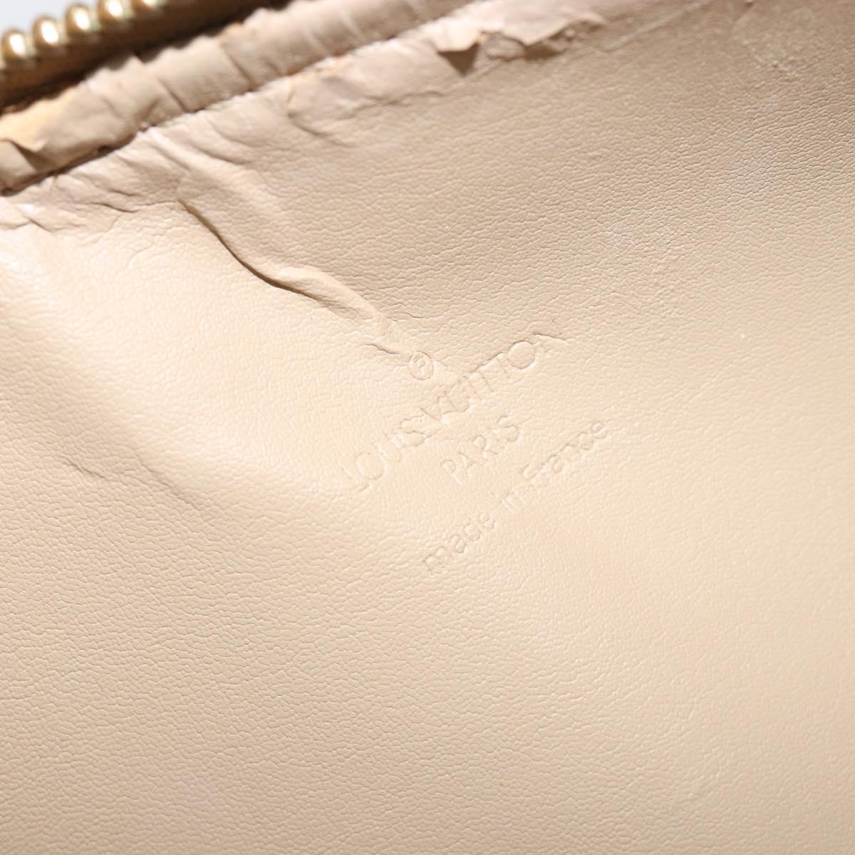 LOUIS VUITTON Monogram Vernis Bedford Hand Bag Beige M91006 LV Auth YKZ292