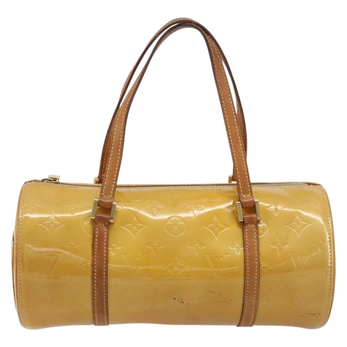 LOUIS VUITTON Monogram Vernis Bedford Hand Bag Beige M91006 LV Auth YKZ292