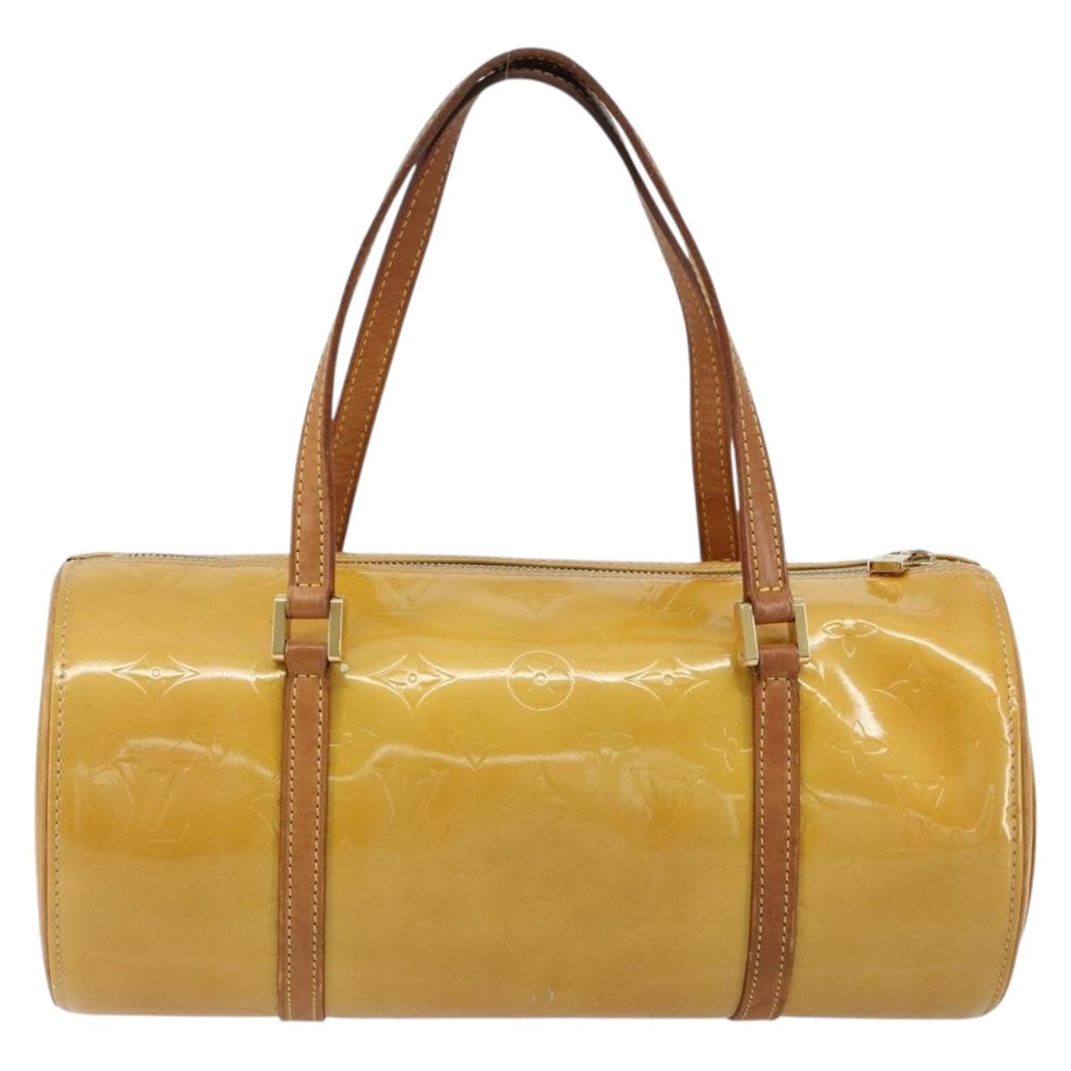 LOUIS VUITTON Monogram Vernis Bedford Hand Bag Beige M91006 LV Auth YKZ292