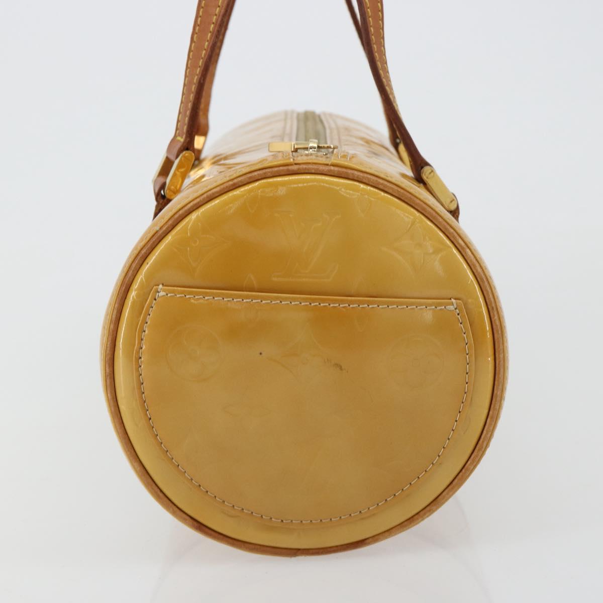 LOUIS VUITTON Monogram Vernis Bedford Hand Bag Beige M91006 LV Auth YKZ292