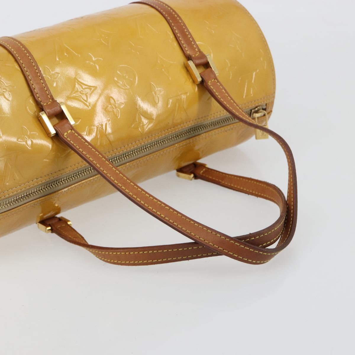 LOUIS VUITTON Monogram Vernis Bedford Hand Bag Beige M91006 LV Auth YKZ292