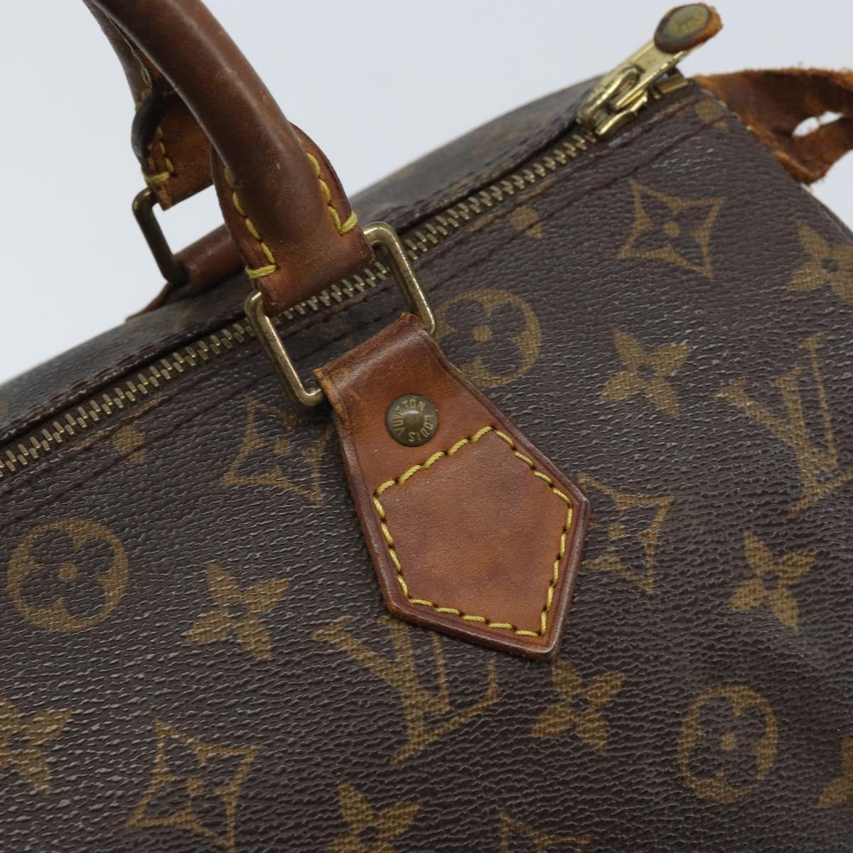LOUIS VUITTON Monogram Speedy 30 Hand Bag M41526 LV Auth YKZ327