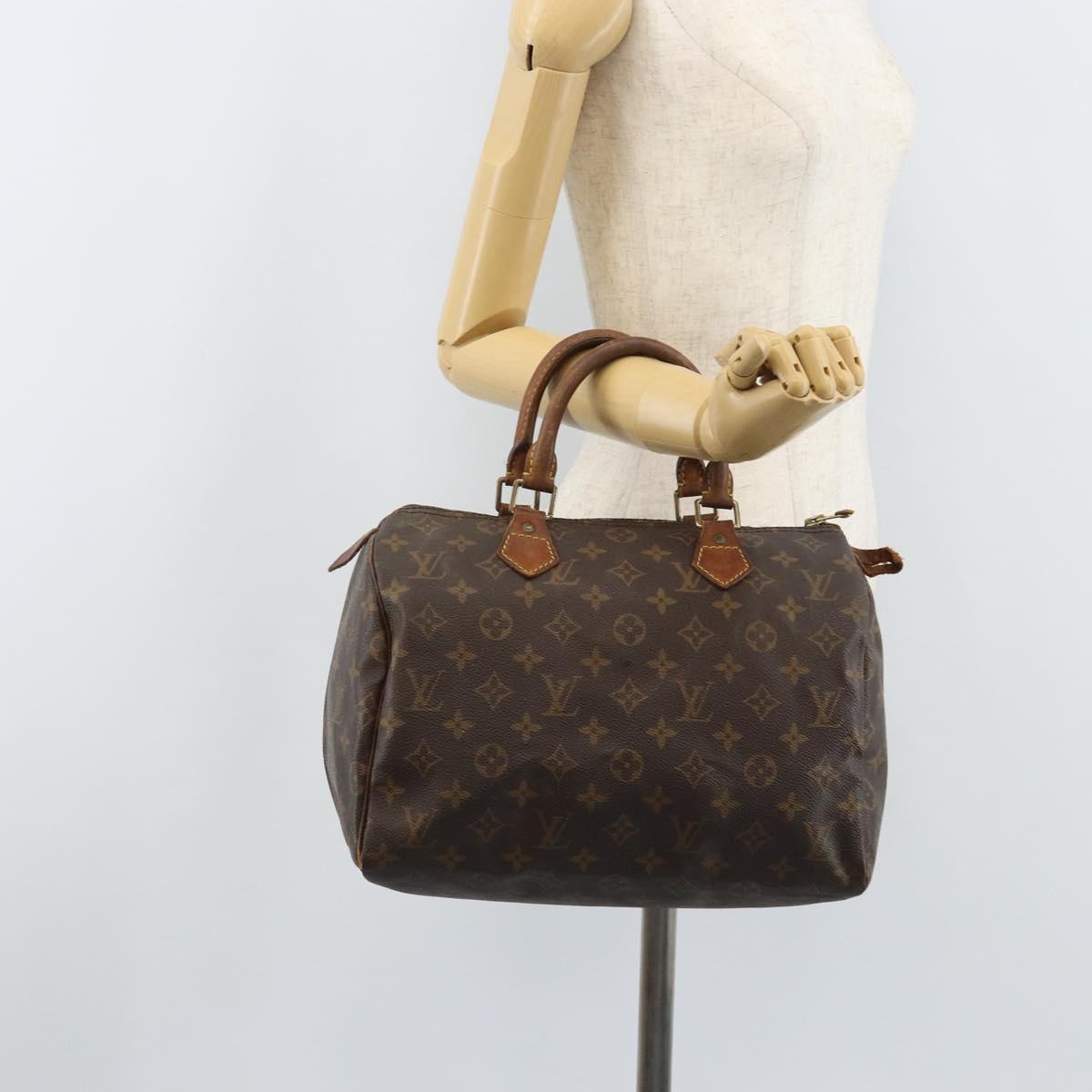 LOUIS VUITTON Monogram Speedy 30 Hand Bag M41526 LV Auth YKZ327