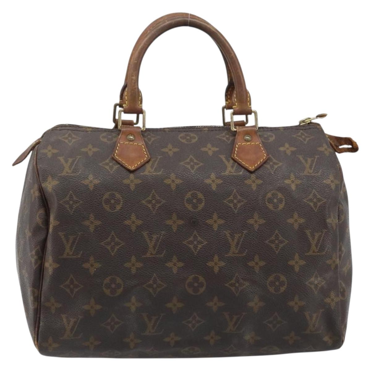 LOUIS VUITTON Monogram Speedy 30 Hand Bag M41526 LV Auth YKZ327