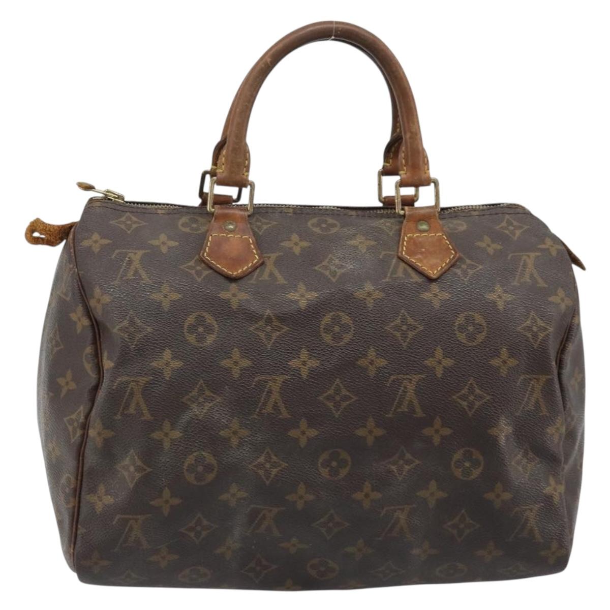 LOUIS VUITTON Monogram Speedy 30 Hand Bag M41526 LV Auth YKZ327