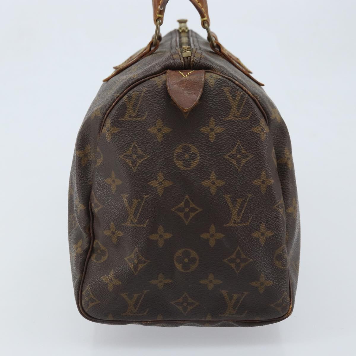 LOUIS VUITTON Monogram Speedy 30 Hand Bag M41526 LV Auth YKZ327