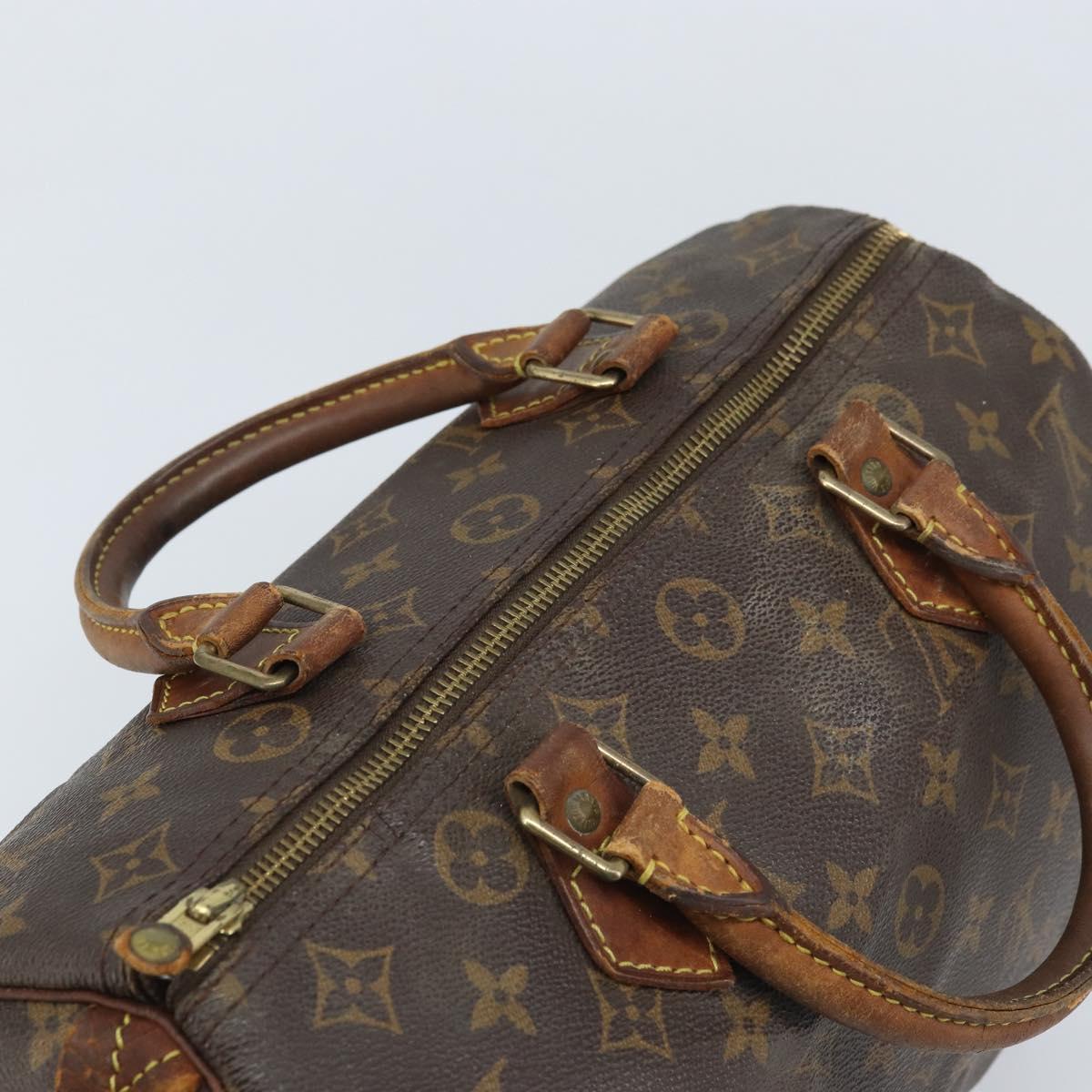 LOUIS VUITTON Monogram Speedy 30 Hand Bag M41526 LV Auth YKZ327