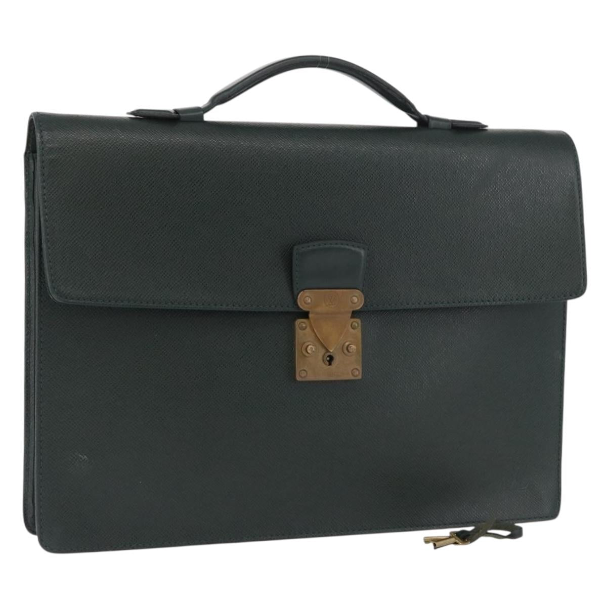 LOUIS VUITTON Taiga Serviette Kourad Business Bag Epicea T16786 LV Auth YKZ346