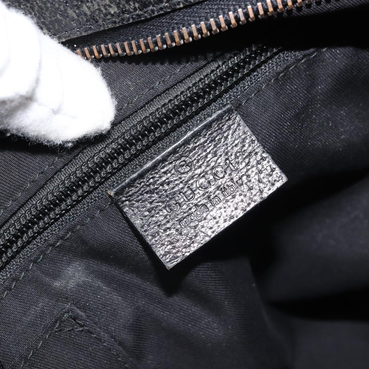 GUCCI GG Canvas Web Sherry Line Shoulder Bag Black Red Green 169937 Auth YKZ350