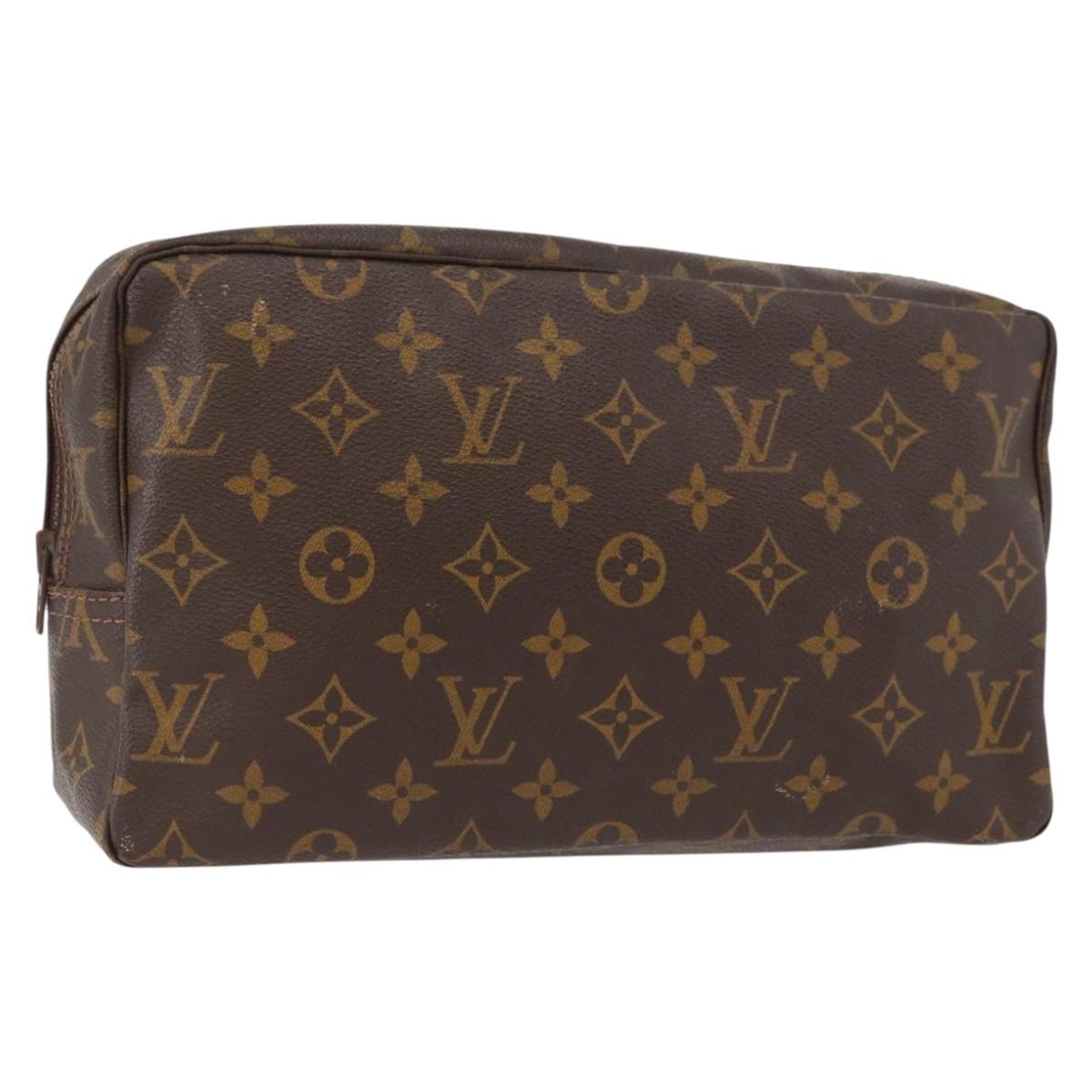 LOUIS VUITTON Monogram Trousse Toilette 28 Clutch Bag M47522 LV Auth YKZ381
