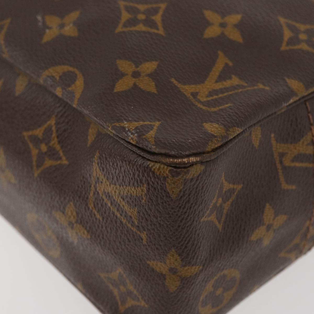 LOUIS VUITTON Monogram Trousse Toilette 28 Clutch Bag M47522 LV Auth YKZ381
