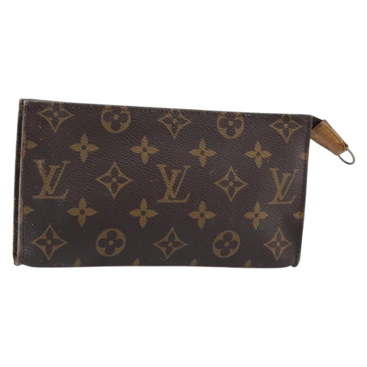 LOUIS VUITTON Monogram Bucket GM Accessory Pouch LV Auth YKZ387